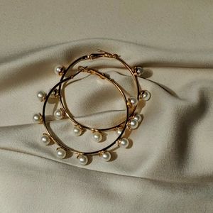 Brand new gold hoops with